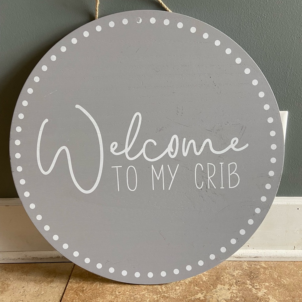 Baby room sign see photos for imperfections .